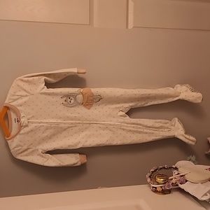 Carters 2T Fleece Footed PJS
